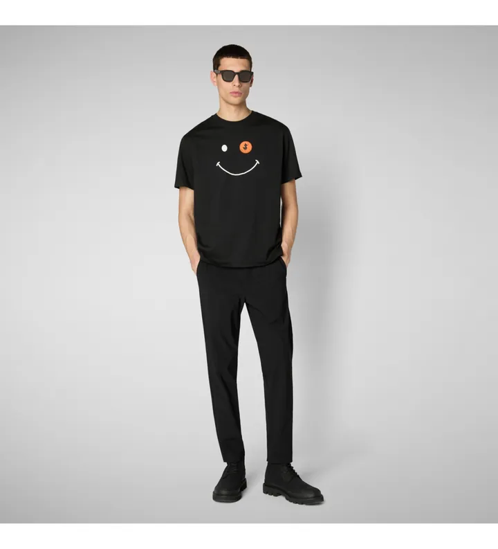 Save The Duck para hombre. DT1197M-BESY20 Camiseta Darlan negro (XXL), Casual, Algodón, Manga corta