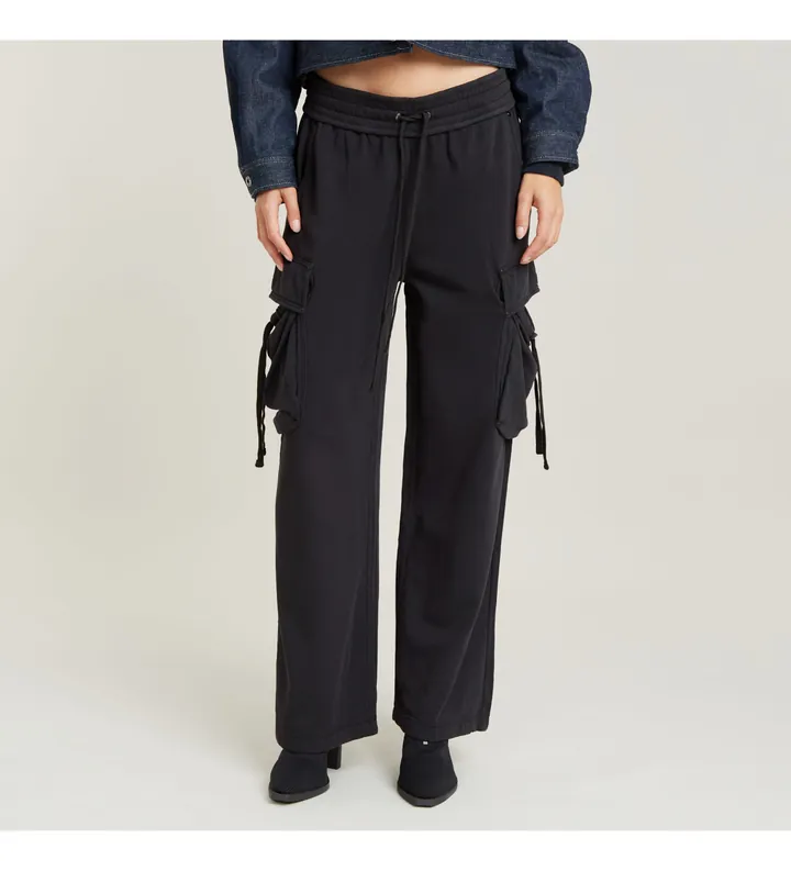G-Star para mujer. D24568-B661-B564 Pantalón Lightweight Utility Loose negro (L), Casual, Algodón Orgánico, Sostenible