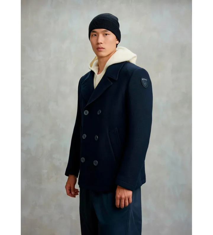 Blauer para hombre. 25WBLUC01378 Chaqueta Peacoat Chopin marino (L), Casual, Lana