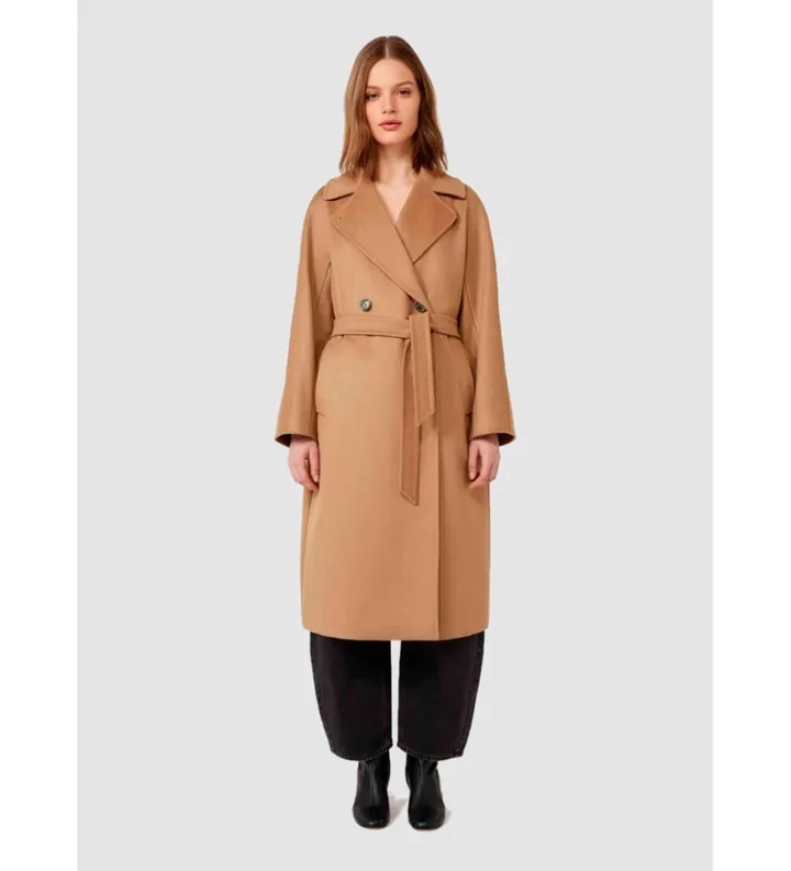 Weekend Max Mara para mujer. 2525016102600 Abrigo Resina marrón (40), Casual, Lana