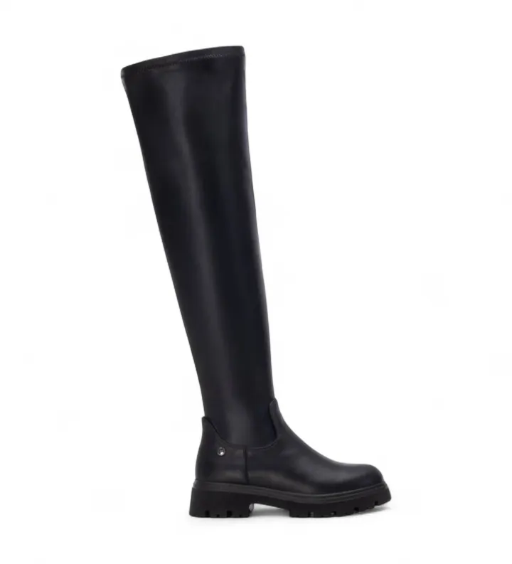 Xti para mujer. 14439201-NEGRO Botas 144392 negro (36), Plano, 1 a 3cm, Cremallera, Casual