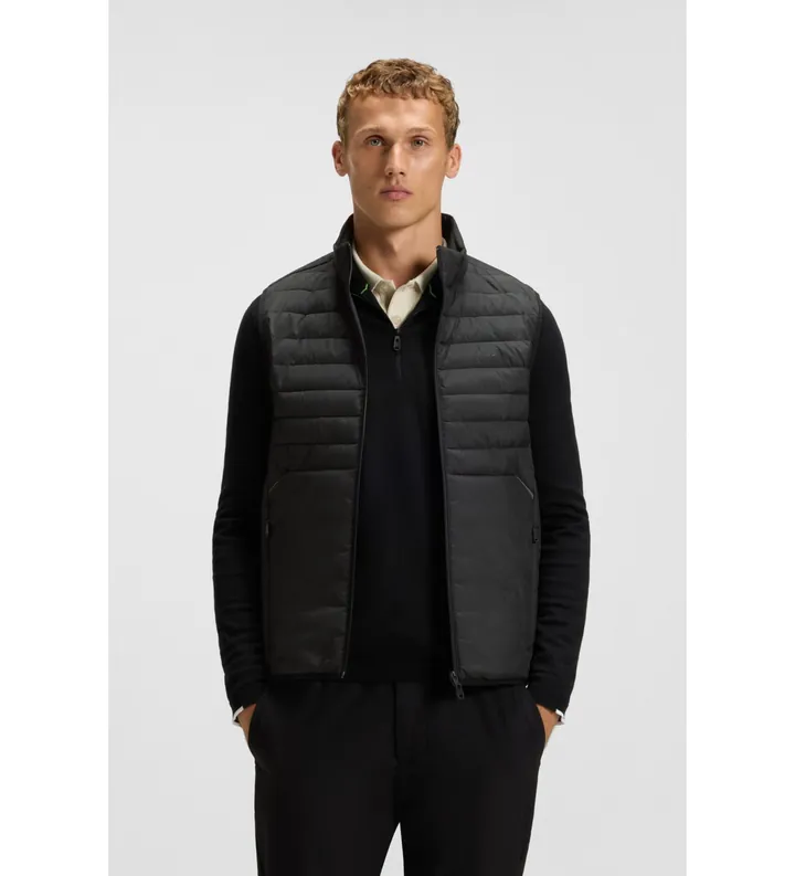 BOSS para hombre. 50545867 Chaleco Urbanex negro (3XL), Casual, Poliéster