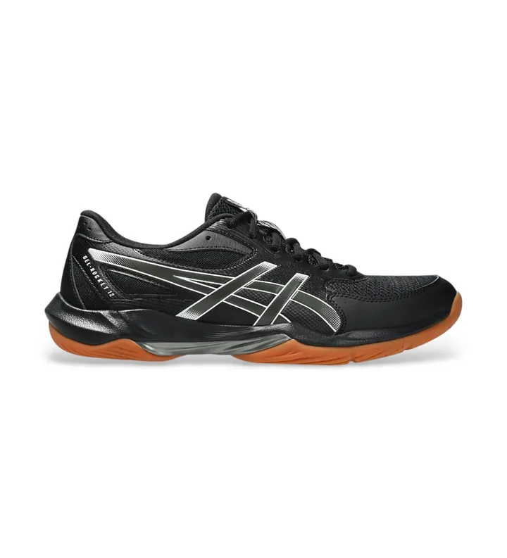 Asics para hombre. 1071A116 Zapatillas Gel-Rocket 12 negro (40.5), Plano, Cordones, Casual, Deportivo, Multideporte