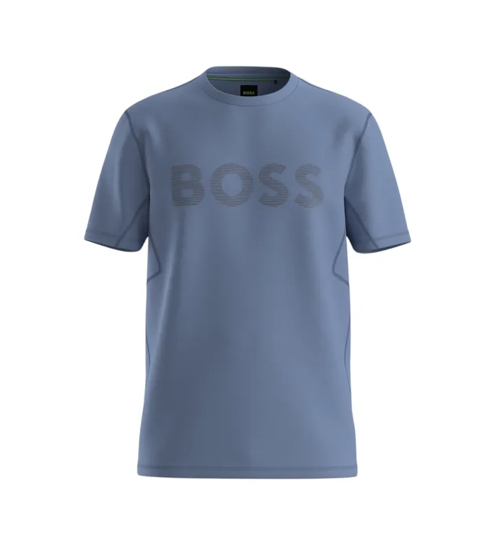 BOSS para hombre. 50531244 Camiseta Active (L), Casual, Manga corta, Poliéster Reciclado, Sostenible