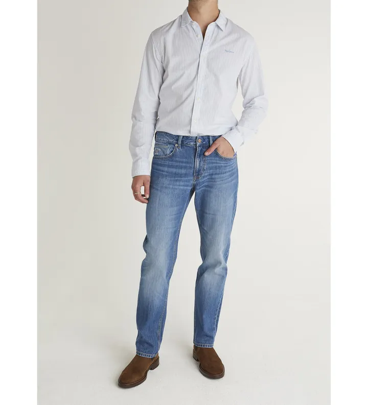 Pepe Jeans para hombre. PM2084111 Jeans Straight Cash azul (29/34), Casual, Algodón, Denim