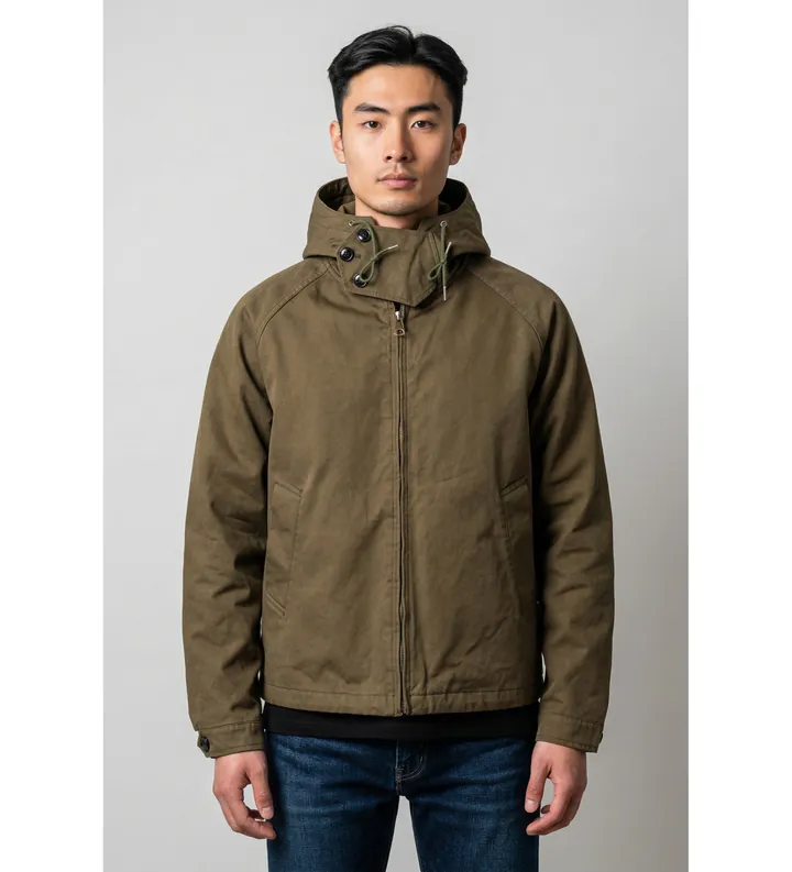 Ten c para hombre. 13CTCUC04032 Chaqueta Caribou (46), Casual, Verde, Poliéster