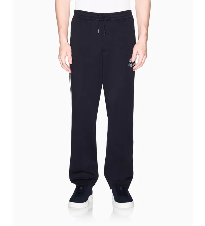 A|X Armani Exchange para hombre. XM002368AF13047UB101 Pantalón Jogger Bonded marino (L), Casual, Deportivo, Algodón