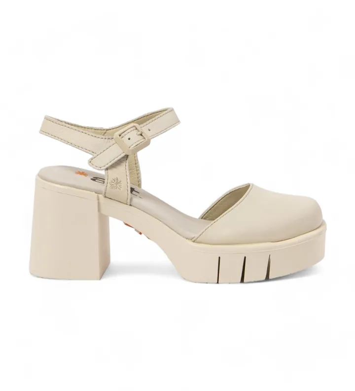 Art para mujer. 1199111ZZ003_020 Sandalias de Piel 1991 Eivissa beige (39), 8 a 10cm, Hebilla, Casual