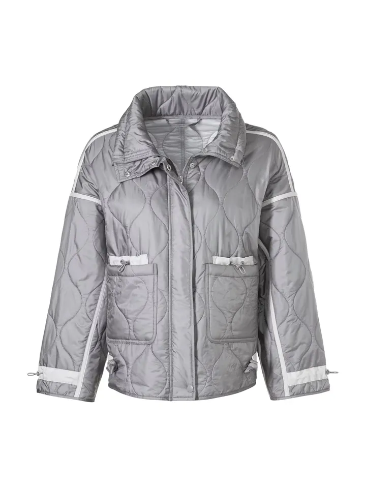 heine Chaqueta de entretiempo gris / blanco