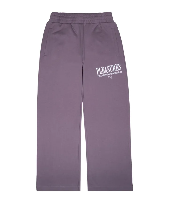 PUMA Pantalón deportivo lila / blanco