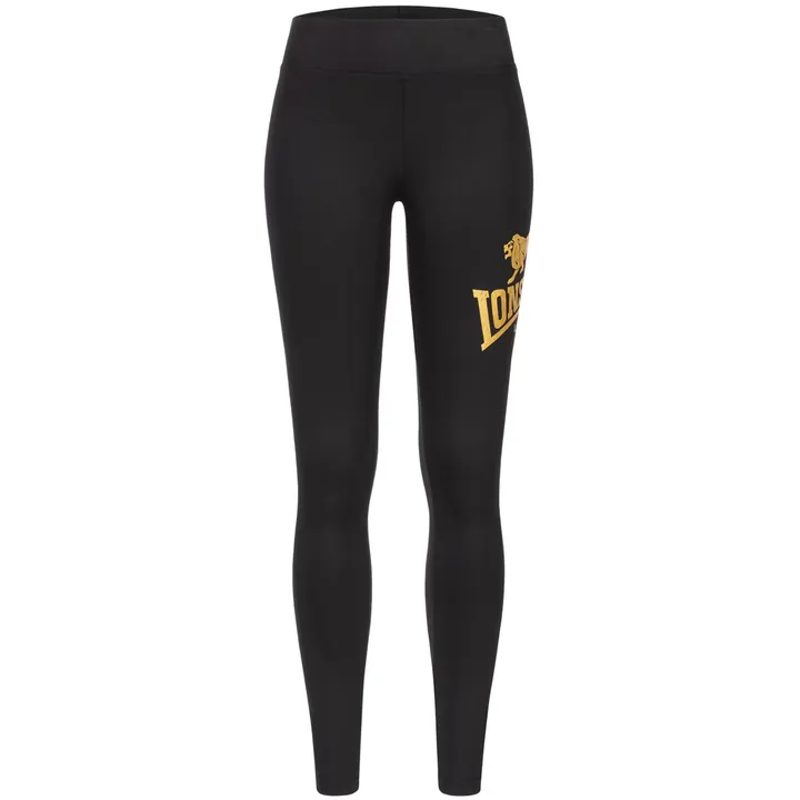 LONSDALE Leggings 'AGLISH'  amarillo / negro