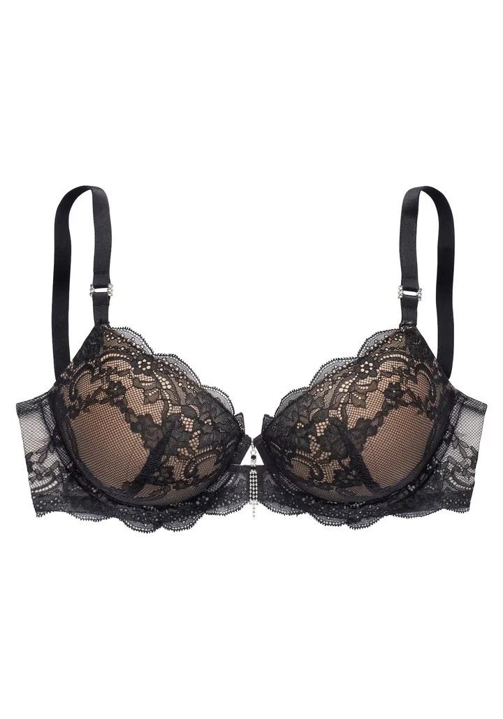 LASCANA Sujetador beige / negro