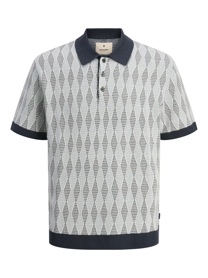 JACK & JONES Camiseta navy / blanco
