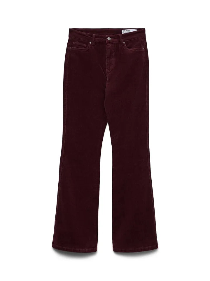 VERO MODA Pantalón 'VMSiga'  borgoña