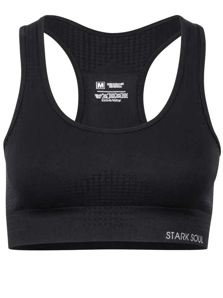 Stark Soul Sujetador deportivo negro / blanco