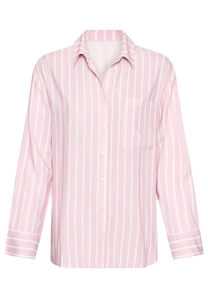 LASCANA Camiseta para dormir  altrosa / blanco