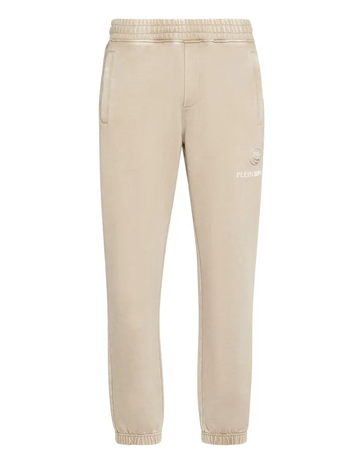 Plein Sport Pantalón beige / blanco
