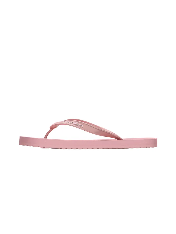 Calvin Klein Sandalias de dedo rosa