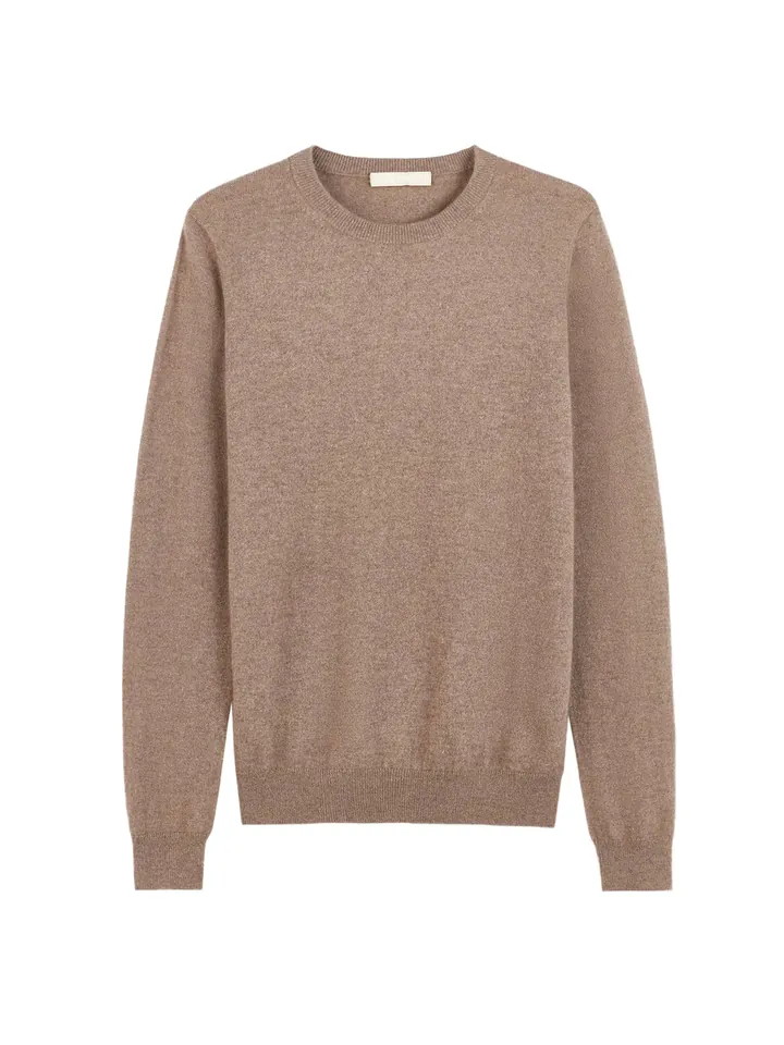 GOBI Cashmere Jersey 'Women's Essential Cashmere Crewneck Sweater' beige oscuro