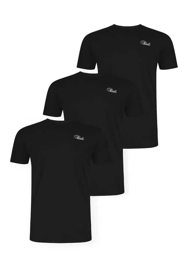 SikSilk Camiseta negro