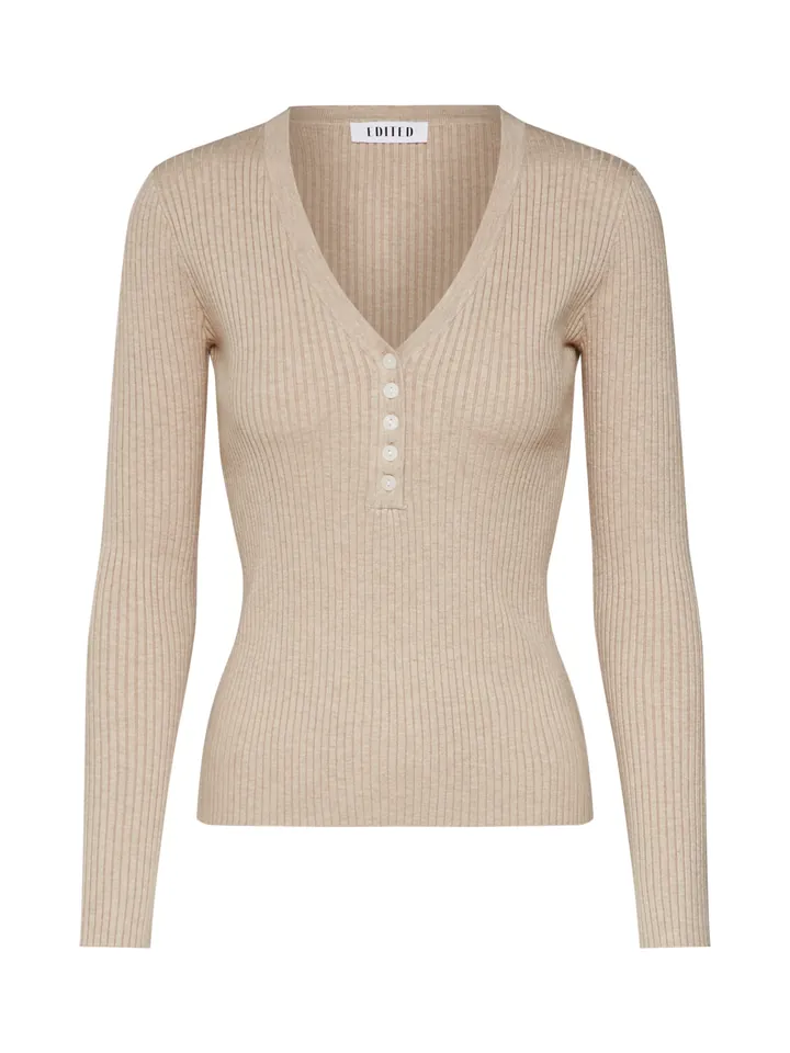 EDITED Jersey 'Alesia' beige claro