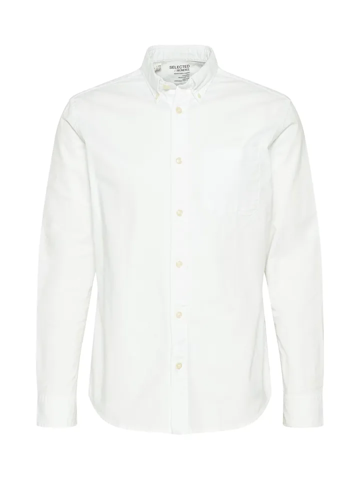 SELECTED Camisa 'Rick' blanco