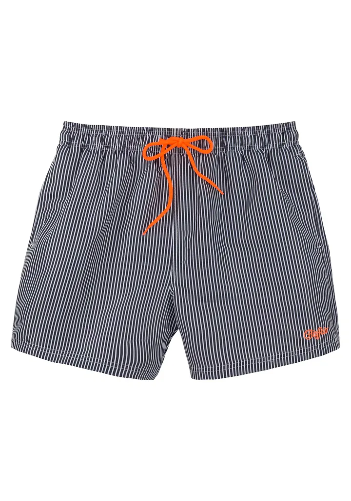 BUFFALO Bermudas naranja / negro / blanco