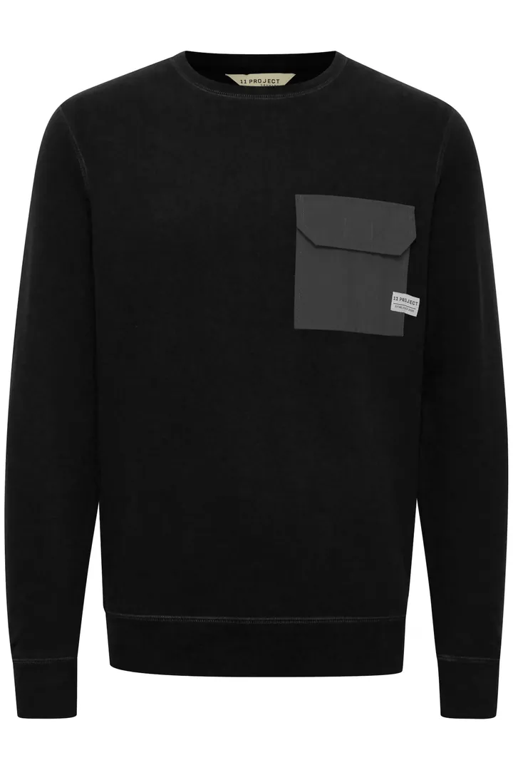 11 Project Jersey 'Pelle' antracita / negro