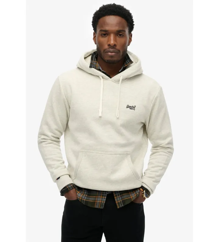 Superdry para hombre. M2014518A Sudadera Essential Logo Classic gris (L), Casual, Algodón