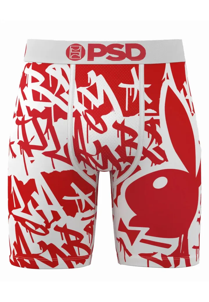 PSD Calzoncillo boxer 'Playboy' rojo / blanco