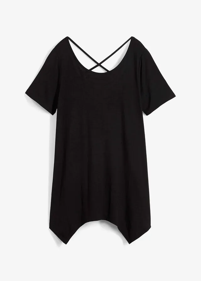 Camiseta larga de pico