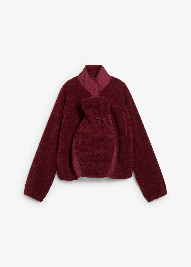Chaqueta de porteo y premamá de forro de peluche
