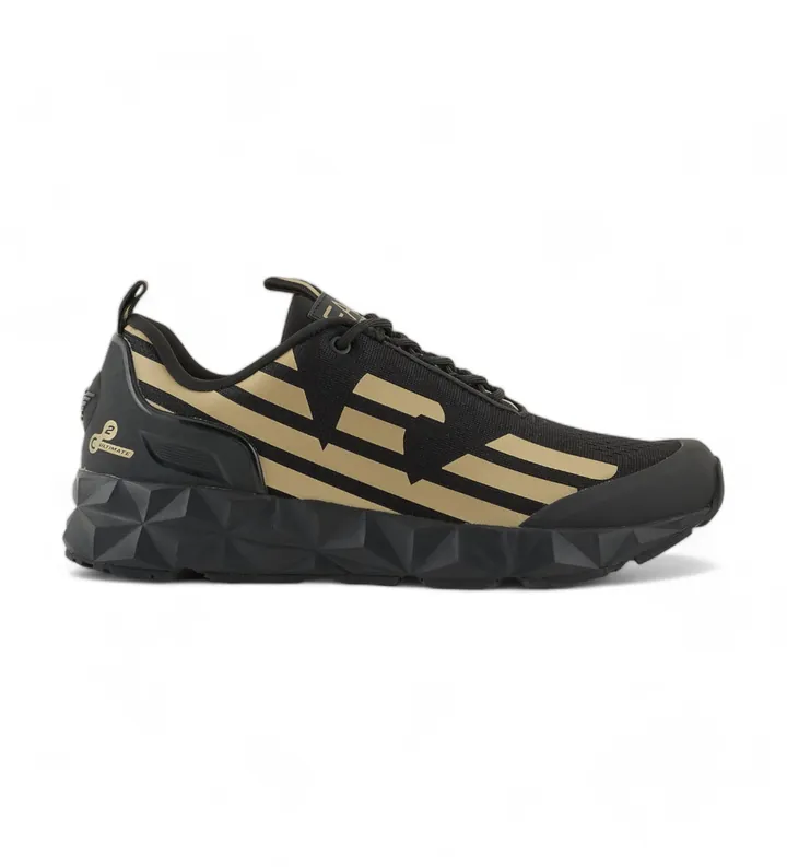 EA7 unisex. X8X033_XCC52 Zapatillas Ultimate C2 Kombat negro (39 1/3), Plano, 1 a 3cm, Cordones, Casual