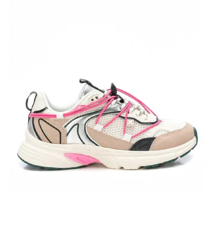 Xti para mujer. 14405203-NUDE Zapatillas 144052 multicolor (36), Plano, Cordones, Casual, Deportivo, Multideporte