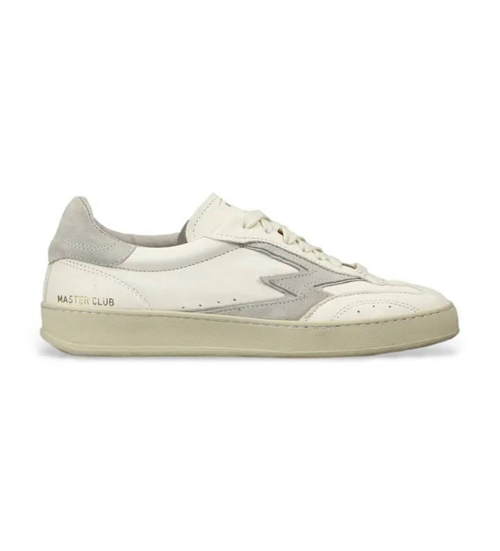 MOA Concept para mujer. MG583CO Zapatillas de Piel Club blanco (37), Plano, Cordones, Casual