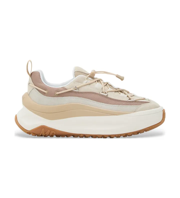 Moon Boot para mujer. 80D2490090 Zapatillas de Piel Moon247 Xlace beige (37), 3 a 5cm, Cordones, Casual