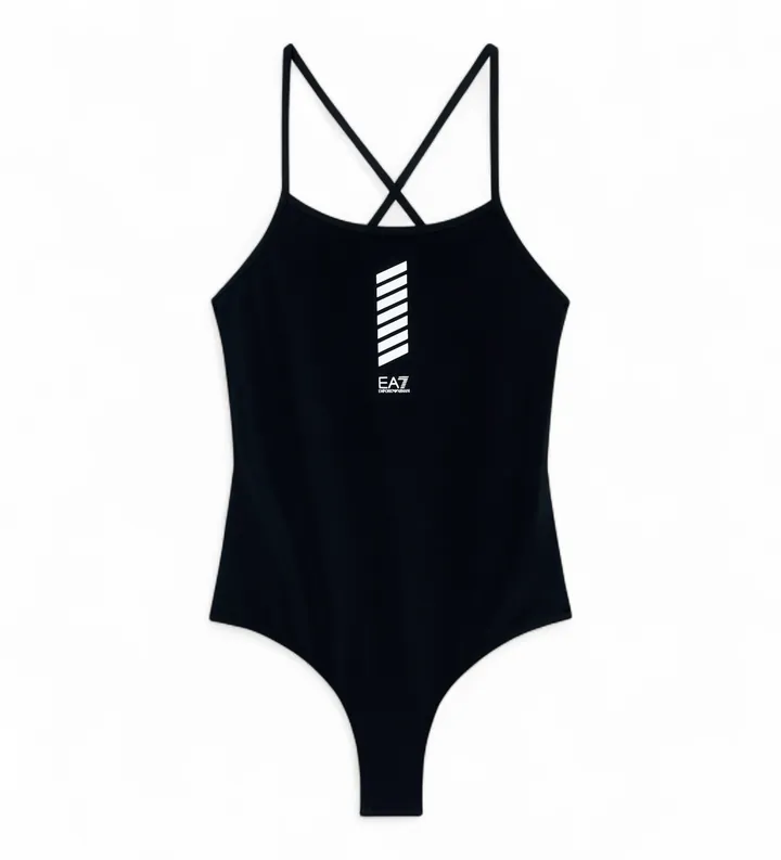 EA7 para mujer. 7W000285_AF20663 Bañador Water Sports negro (L), Casual, Beachwear, Poliéster