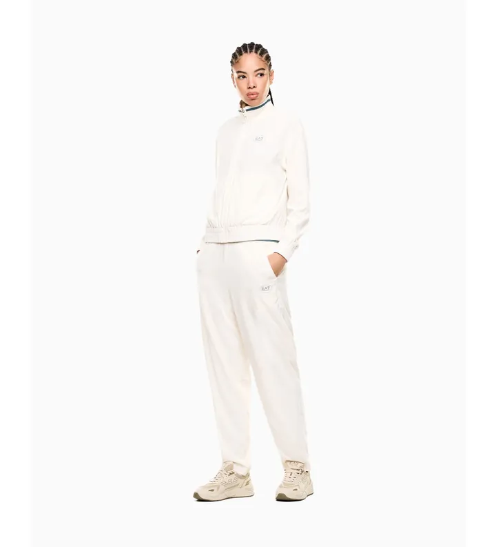 EA7 para mujer. 7W000895_AF21681 Conjunto Tennis Pro blanco roto (3XL), Casual, Deportivo, Poliéster, Manga larga