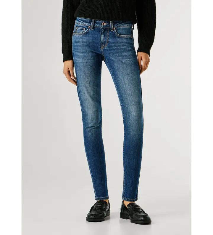 Pepe Jeans para mujer. PL20458385AC Jeans Skinny Soho azul (26/32), Casual, Algodón, Denim