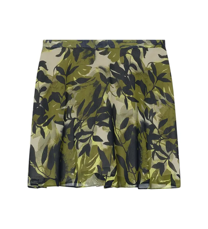 A|X Armani Exchange para mujer. XW001766AF21554F7137 Falda Impec verde (L), Casual, Viscosa