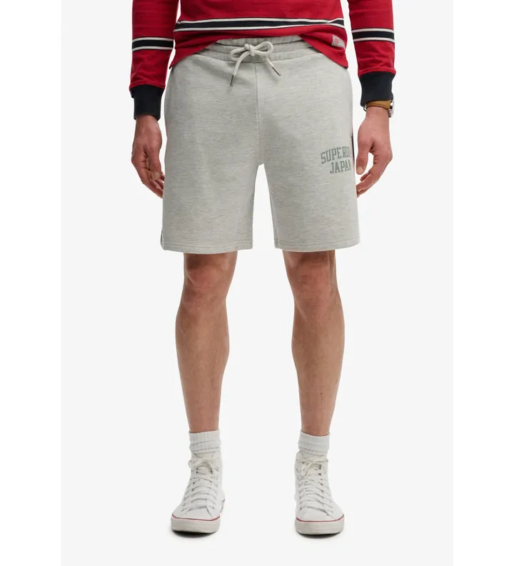 Superdry para hombre. M7110491A Pantalón Corto Ath gris (L), Casual, Algodón