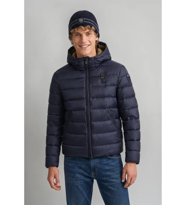 Blauer para hombre. 26WBLUC03044 Chaqueta acolchada Acton marino (L), Casual, Poliamida