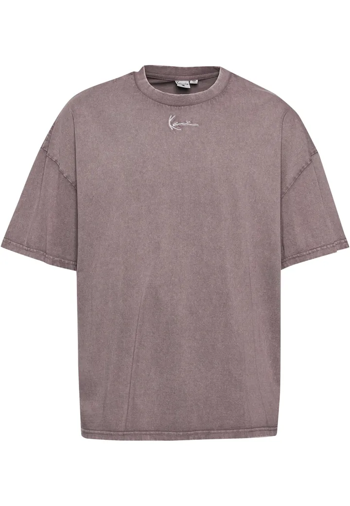 Karl Kani Camiseta 'Signature' lavanda / blanco
