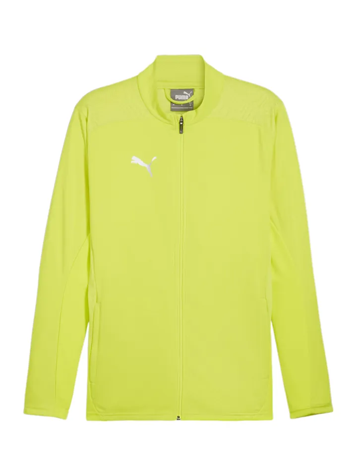 PUMA Sudadera con cremallera deportiva verde neón