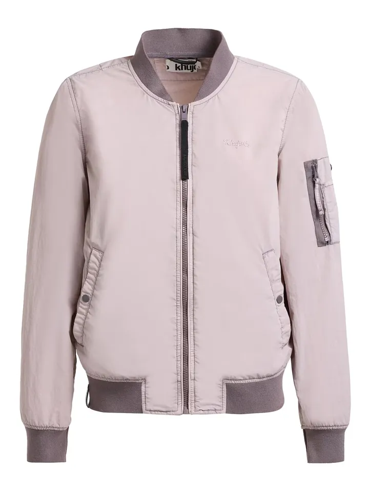 khujo Chaqueta de entretiempo 'Denz'  mora / lila claro