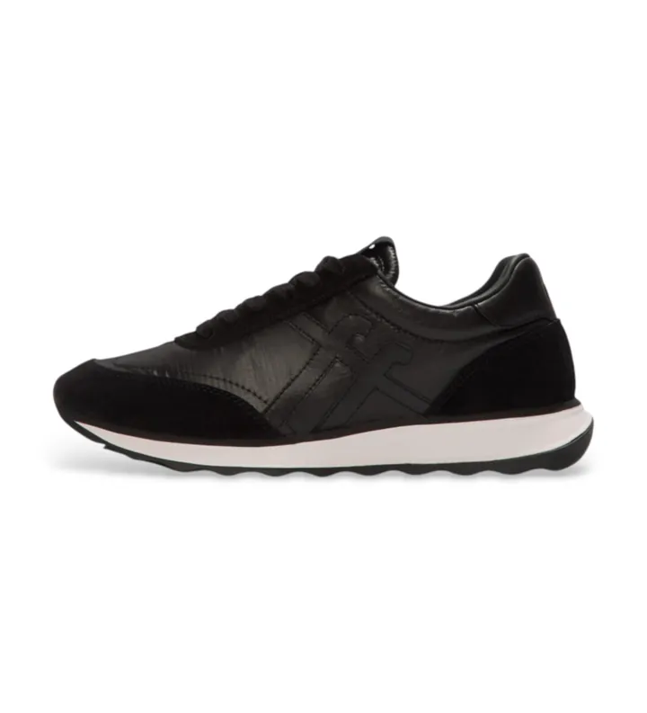 Fitflop para mujer. A5Q-001 Zapatillas Retro Q negro (38), Tela, Plano, Cordones, Casual