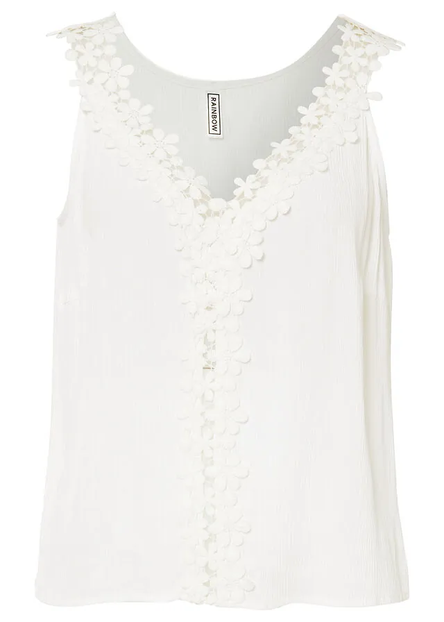 Blusa de tejido arrugado estructurado