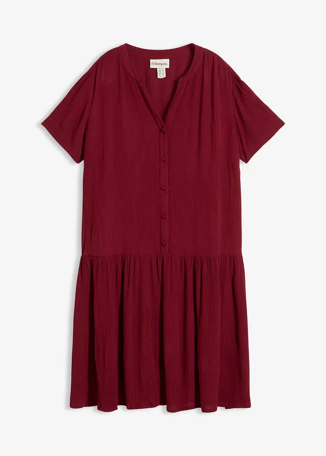 Vestido tipo túnica de viscosa fluida