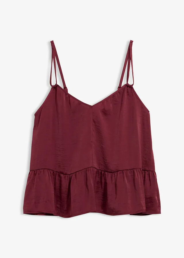 Blusa de satén fluido
