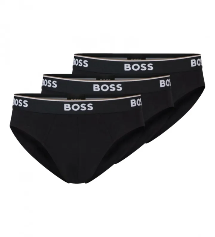 BOSS para hombre. 50475273 Pack de 3 slips negro (S), Homewear, Algodón